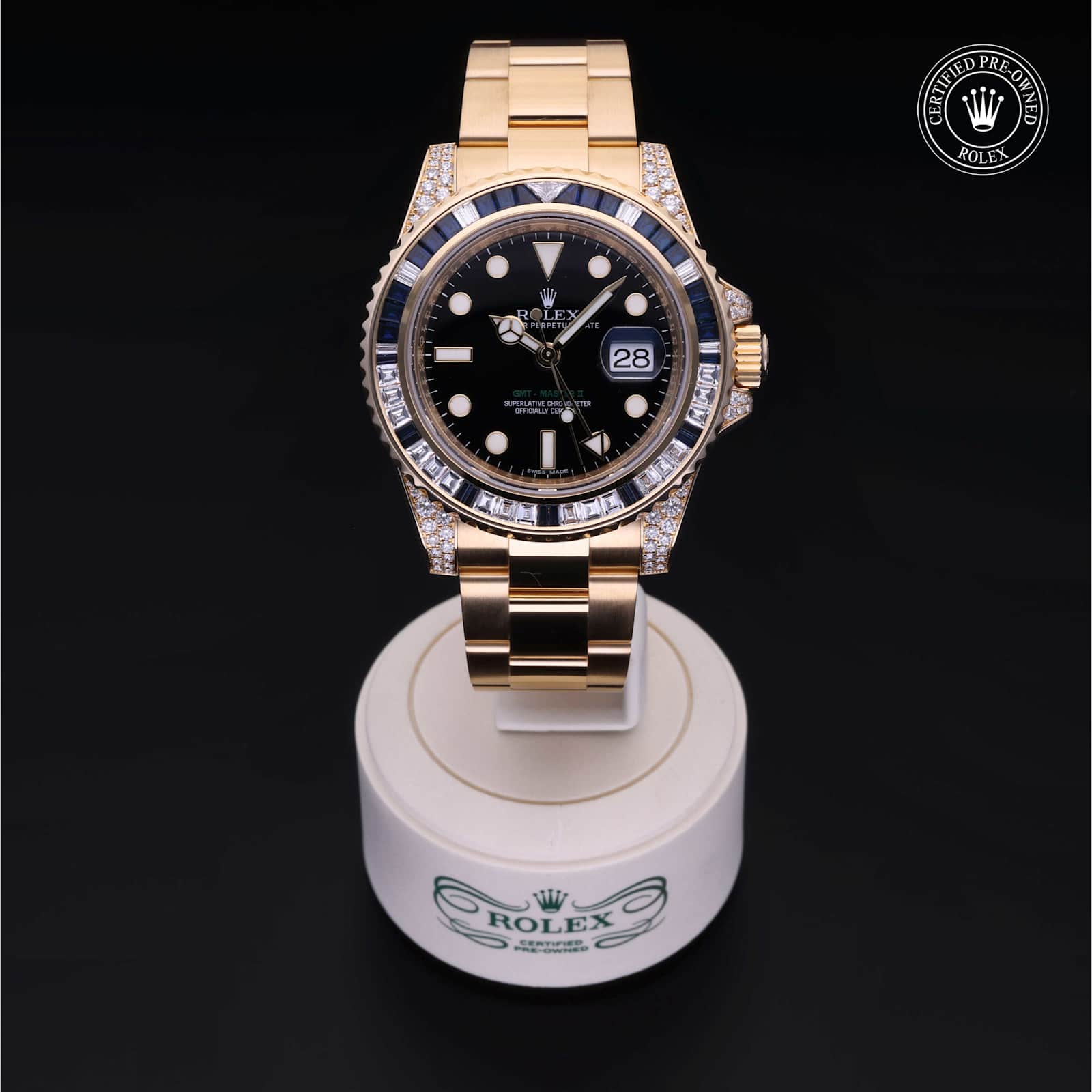 Rolex Certified Pre-Owned GMT-Master II 40 mm in Yellow Gold